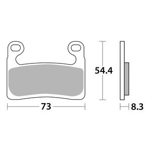AP RACING SF Sinter Front Brake Pads - #560SF click to zoom image