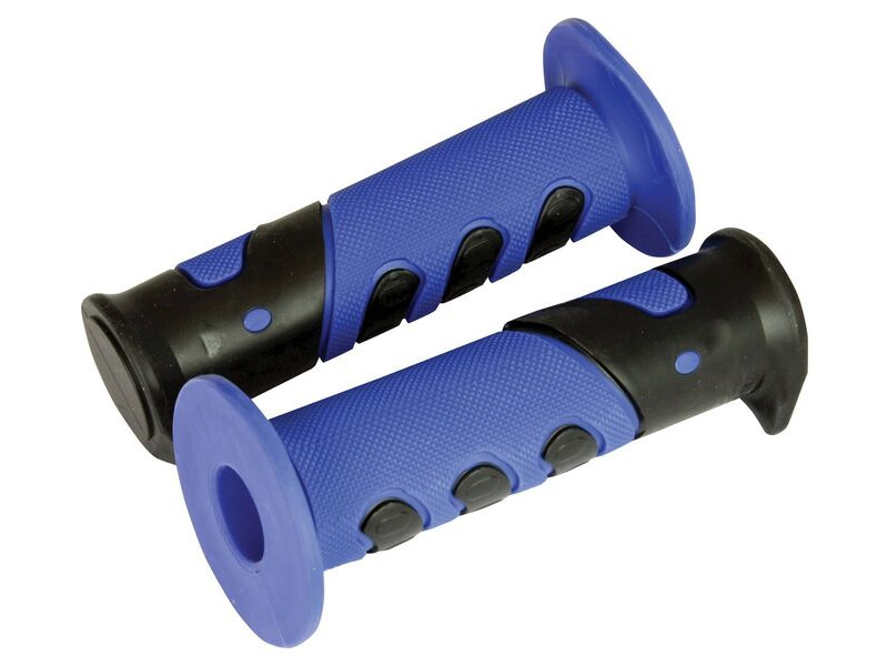 BIKE IT MX Competition Grips Blue / Black click to zoom image