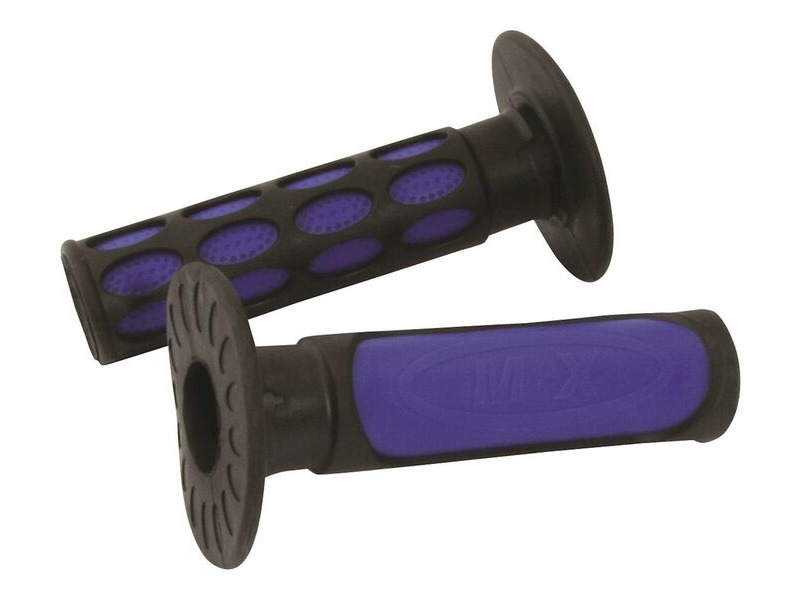 BIKE IT 2-Tone MX Grips Blue / Black click to zoom image