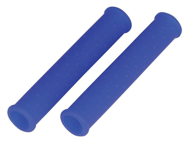 BIKE IT Protective Silicone Lever Sleeves Blue click to zoom image