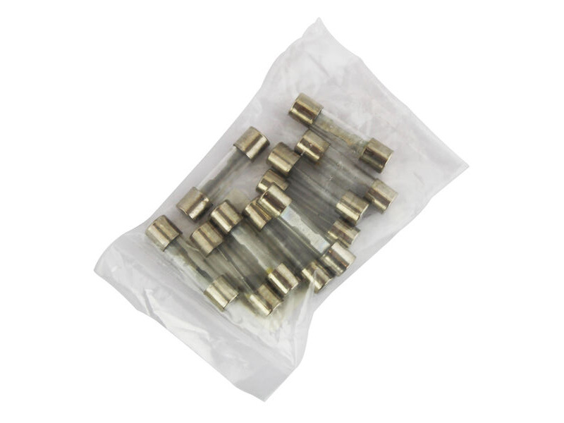 BIKE IT 10amp 25mm Pack Of 10 Glass Fuses click to zoom image