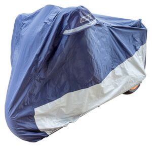 BIKE IT Deluxe Heavy Duty Rain Cover - Blue/Silver - XXL Fits 1200cc With Luggage 