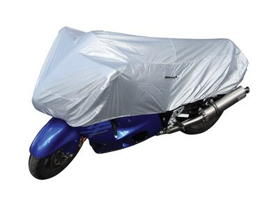 BIKE IT Motorcycle Top Cover - Silver - Medium Fits Up To 600cc