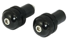 BIKE IT Black 13mm Round Bar End Weights 