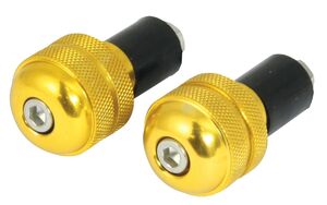 BIKE IT Gold 13mm Round Bar End Weights 