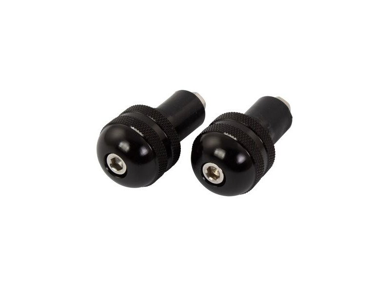 BIKE IT Black 18mm Round Bar End Weights click to zoom image