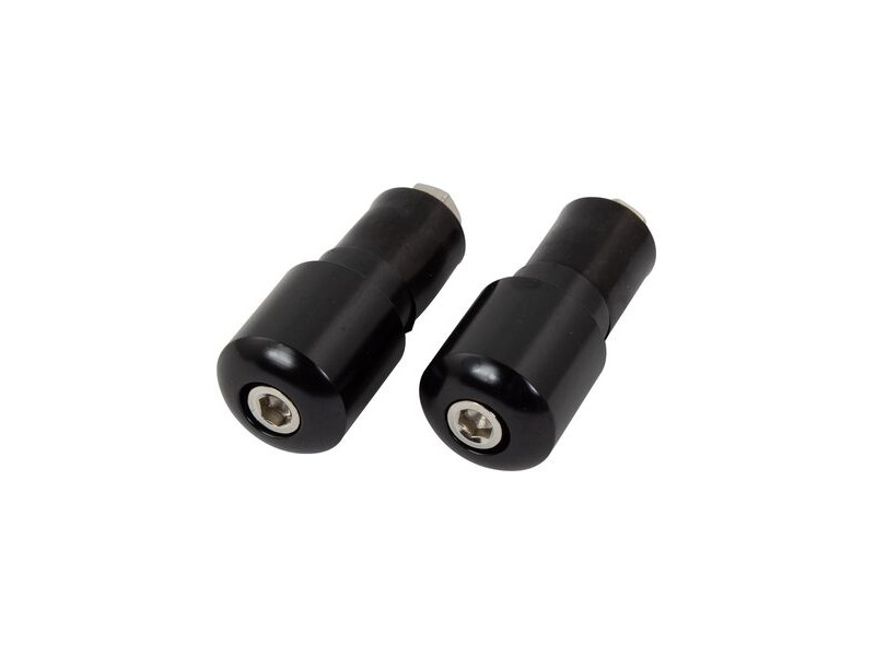 BIKE IT Black 18mm Slim Bar End Weights click to zoom image