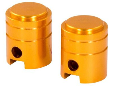 BIKE IT Small Piston Valve Caps - Gold