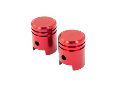 BIKE IT Small Piston Valve Caps - Red