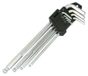 BIKE IT 9pc Ball End Long Allen Key Set click to zoom image