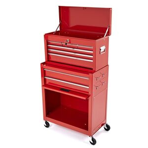 BIKE IT Rolling Tool Cabinet With Top Chest click to zoom image