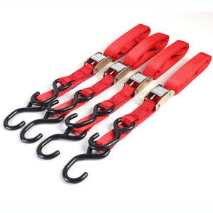 BIKE IT 4 Piece Red Autolock Tiedown click to zoom image