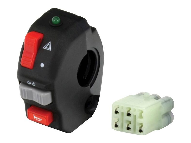 BIKE IT Universal ATV Switch Gear Horn/Inds/Haz/Led - 5 Wire Block Connector click to zoom image