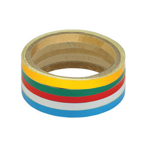 BIKE IT Pack Of 5 7mm Reflective Wheel / Body Stripes - Mixed Colours click to zoom image