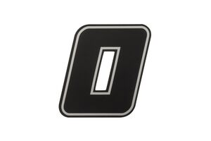 BIKE IT Deluxe 4 Inch Race Numbers Black 