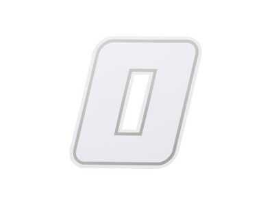 BIKE IT Deluxe 4 Inch Race Numbers White