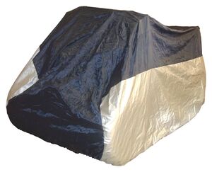 BIKE IT ATV Rain Cover - Black/Silver - Large Fits 250cc And Over 