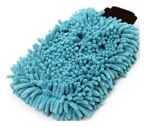 BIKE IT BikeTek 2-IN-1 Long-Pile Chenille & Sponge Wash Mit click to zoom image