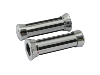 BIKE IT Grips Rail Type With Cap Detail Chrome 22mm