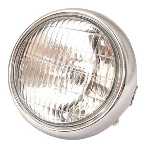 BIKE IT Headlight Universal 5" Round Chrome 12V 35W 