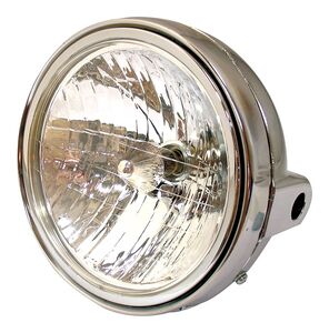 BIKE IT Headlight Universal 7" Round Chrome 