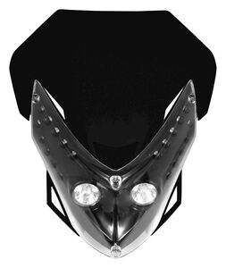 BIKE IT Universal Spectre Fairing Headlight Black 