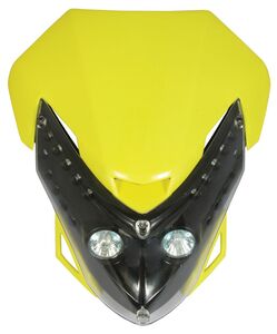 BIKE IT Universal Spectre Fairing Headlight Yellow 