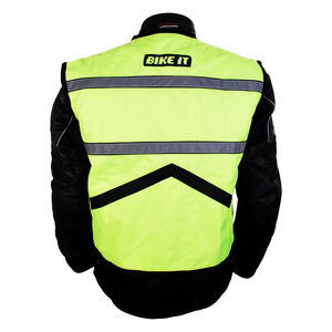 BIKE IT Metro Hi-Vis Gilet click to zoom image