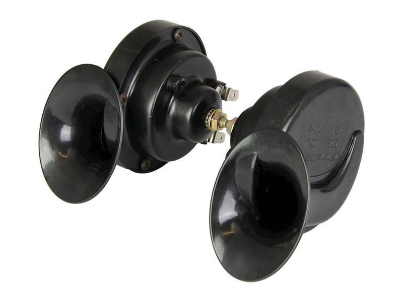 BIKE IT Black Twin Pack Snail Horn - 12V click to zoom image