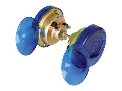 BIKE IT Blue Twin Pack Snail Horn - 12V