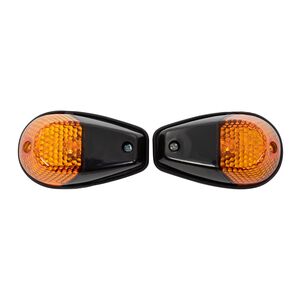 BIKE IT Original Fairing Indicators With Black Body And Amber Lens 