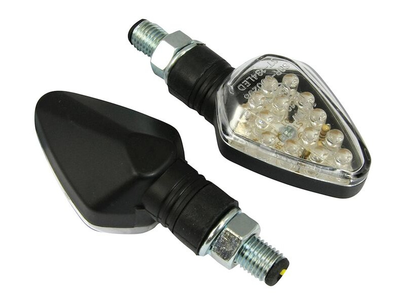 BIKE IT Long Stem LED Diamond Indicators With Black Body And Clear Lens click to zoom image