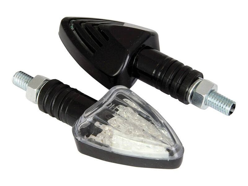 BIKE IT LED Arrow Indicators With Black Body And Clear Lens click to zoom image