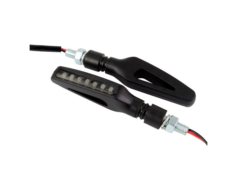 BIKE IT Sequential LED Pulsar Indicators With Black Body click to zoom image