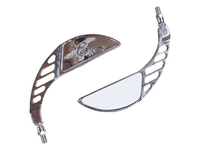 BIKE IT Vixen Universal Chrome Mirrors With 10mm Thread click to zoom image