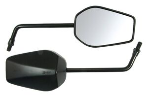 BIKE IT Black Universal Mirrors With 10mm Thread - #U022 