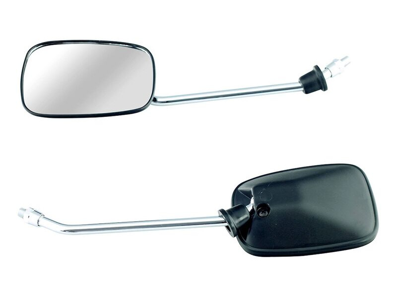 BIKE IT Black Square Universal Mirrors - #U64532 click to zoom image