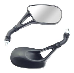 BIKE IT Aero Universal Black Mirrors With 10mm Thread 