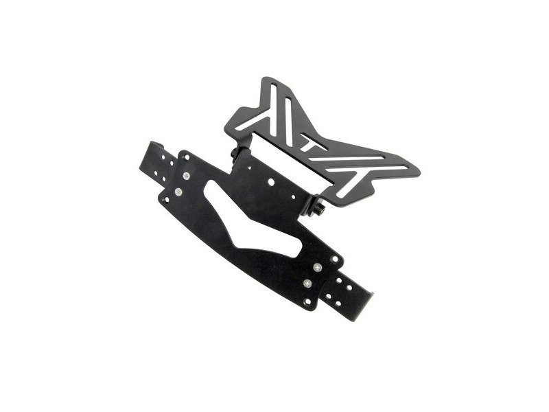 BIKE IT Universal Number Plate Hanger Bracket With Sliding Indicator Mounts click to zoom image