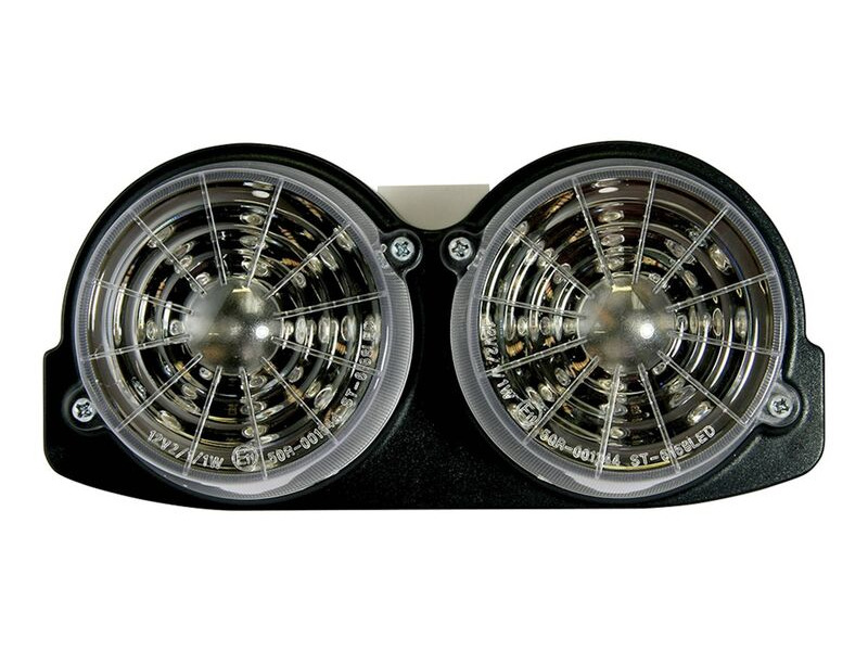 BIKE IT LED Rear Tail Light With Clear Lens And Integral Indicators - #A003 click to zoom image