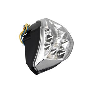 BIKE IT LED Rear Tail Light With Clear Lens And Integral Indicators - #D046 click to zoom image