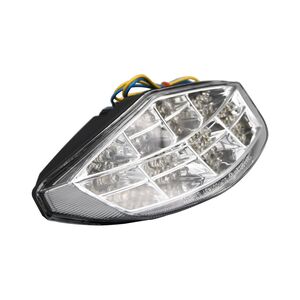 BIKE IT LED Rear Tail Light With Clear Lens And Integral Indicators - #D046 click to zoom image