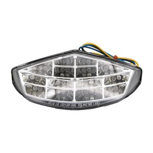 BIKE IT LED Rear Tail Light With Clear Lens And Integral Indicators - #D046 