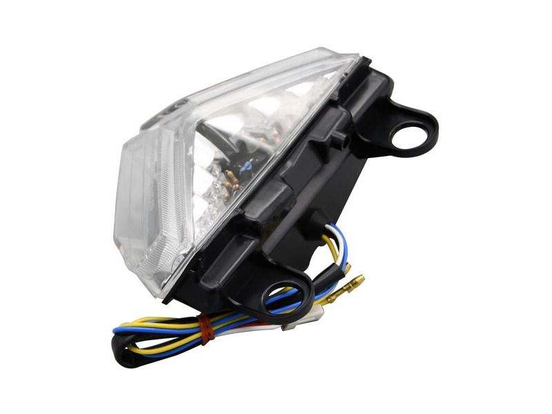 BIKE IT LED Rear Tail Light With Clear Lens And Integral Indicators - #D099 click to zoom image