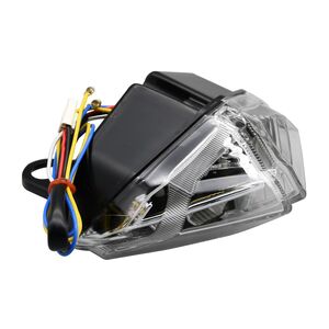 BIKE IT LED Rear Tail Light With Clear Lens And Integral Indicators - #D099 click to zoom image