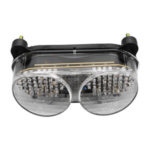 BIKE IT LED Rear Tail Light With Clear Lens And Integral Indicators - #K014 