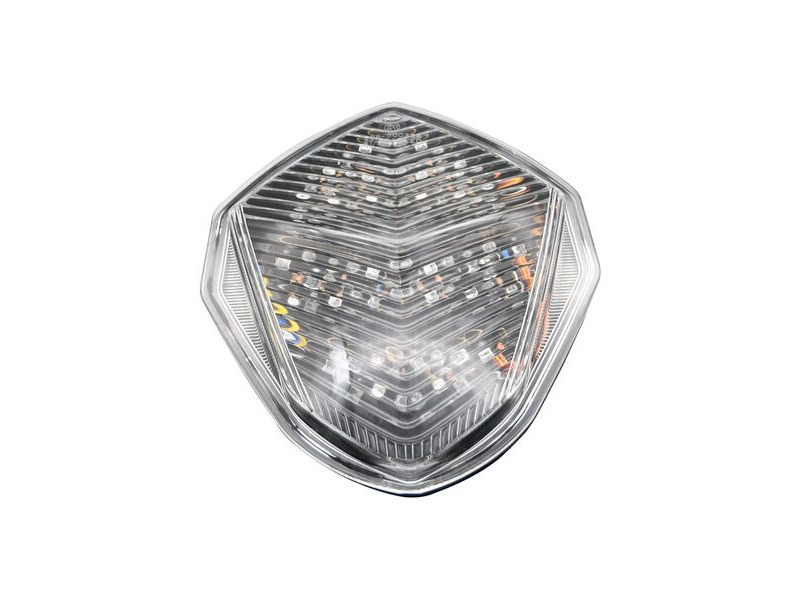 BIKE IT LED Rear Tail Light With Clear Lens And Integral Indicators - #S050 click to zoom image