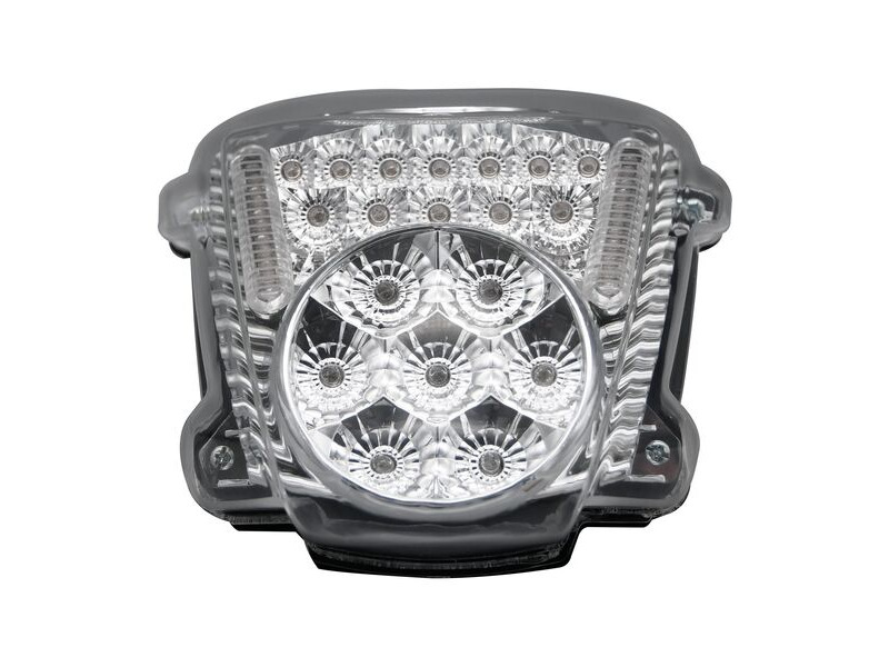 BIKE IT LED Rear Tail Light With Clear Lens And Integral Indicators - #S099 click to zoom image