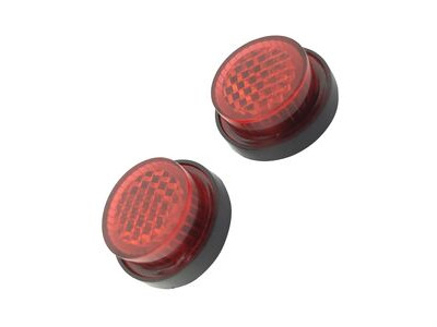 BIKE IT Pack Of 50 Red Stick On Number Plate Reflectors