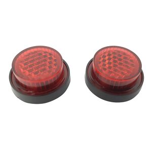 BIKE IT Pack Of 50 Red Stick On Number Plate Reflectors click to zoom image